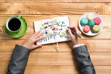 İş notları yapma işkadını