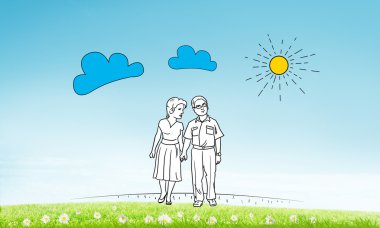 Elle çizilmiş mutlu aile