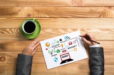 İş notları yapma işkadını