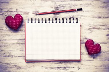 Kalpleri ve boş not defteri