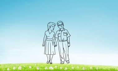 Elle çizilmiş mutlu aile