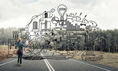 Endüstriyel inşaat ve bakım kavramı