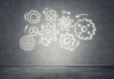 Dişli mekanizması olarak ekip çalışması kavramı