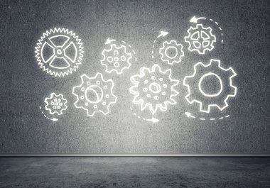 Dişli mekanizması olarak ekip çalışması kavramı