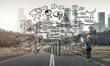 Endüstriyel inşaat ve bakım kavramı