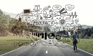 Endüstriyel inşaat ve bakım kavramı