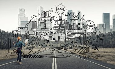 Endüstriyel inşaat ve bakım kavramı