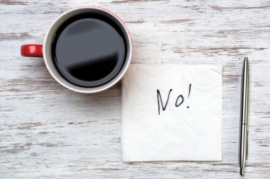 Hayır peçete ve Kupası kelime