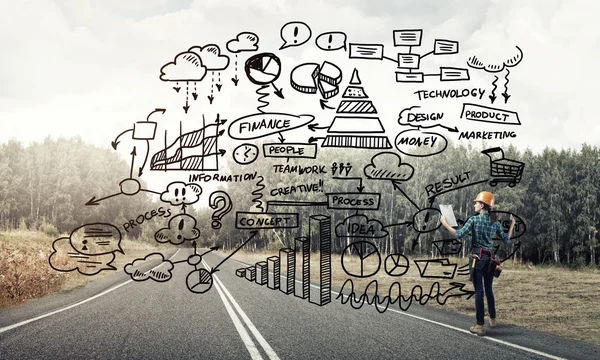 Endüstriyel inşaat ve bakım kavramı