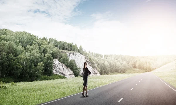 Seu caminho para o sucesso — Fotografia de Stock