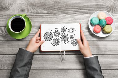 Kahve molası için taze fikir kavramı