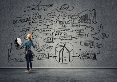 Endüstriyel inşaat ve bakım kavramı