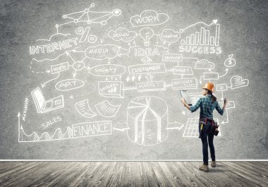 Endüstriyel inşaat ve bakım kavramı