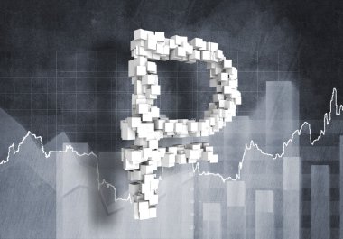 Rublesi para birimi simgesi 