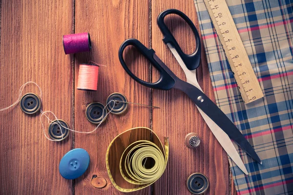 Artikelen voor naaien of doe-het-zelven — Stockfoto
