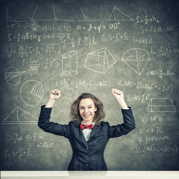 Young woman with disheveled hair — Stock Photo, Image