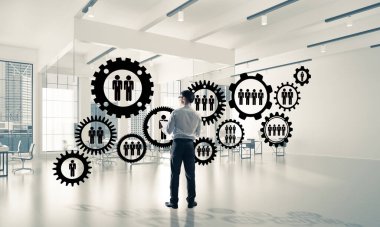 Ağ kurma ve sosyal iletişim kavramı modern iş için etkili bir nokta