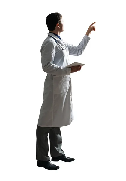 Médico con una tableta — Foto de Stock
