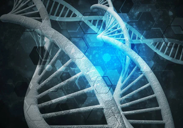 DNA molecules background — Stock Photo, Image