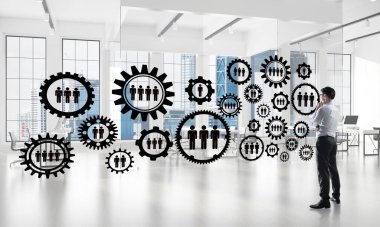 Ağ kurma ve sosyal iletişim kavramı modern iş için etkili bir nokta