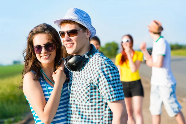 Stylish young couple — Stock Photo, Image