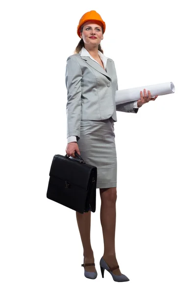 Woman architect — Stock Photo, Image