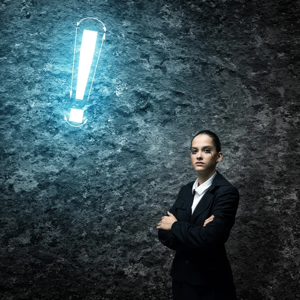 Thoughtful businesswoman — Stock Photo, Image