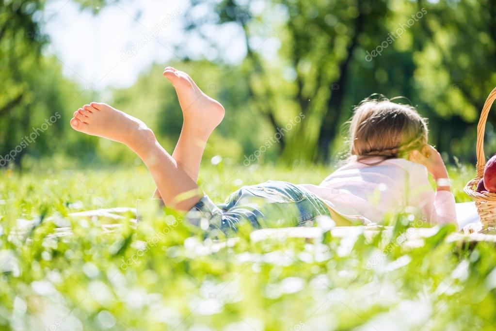 Kid in park