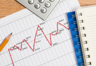 kalem, defter ve grafik büyüme