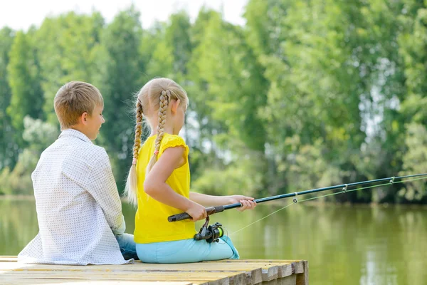 Pesca de verão — Fotografia de Stock