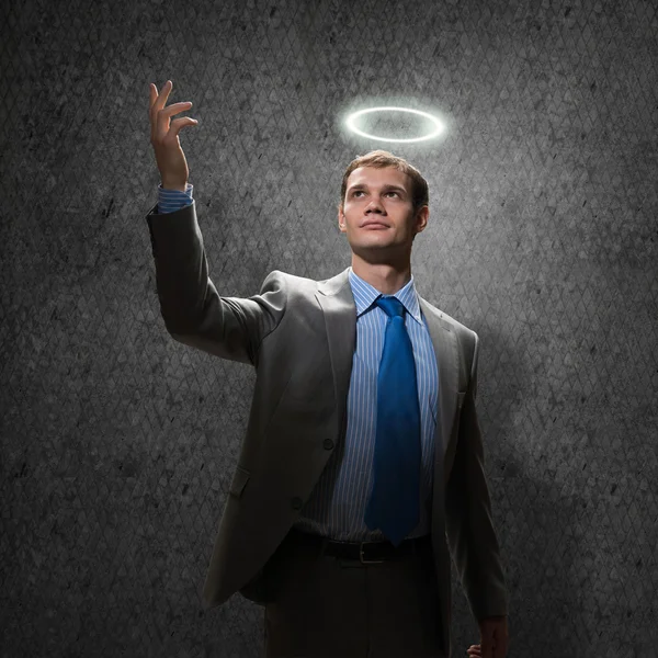 Saint businessman — Stock Photo, Image