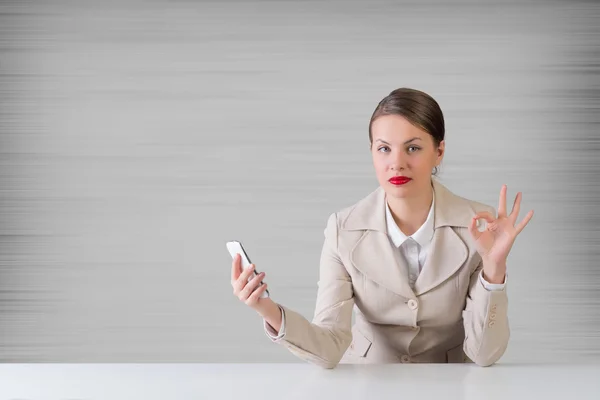 Negocios en el teléfono — Foto de Stock