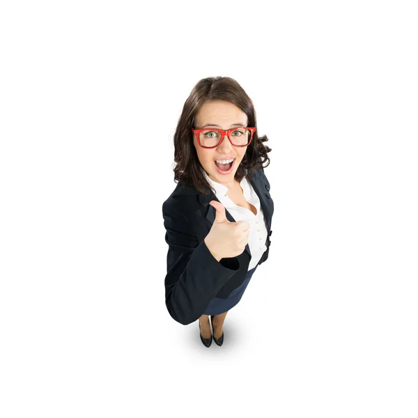 Cheerful businesswoman — Stock Photo, Image