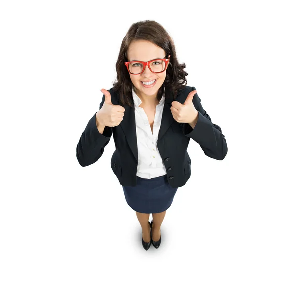 Mujer de negocios alegre —  Fotos de Stock