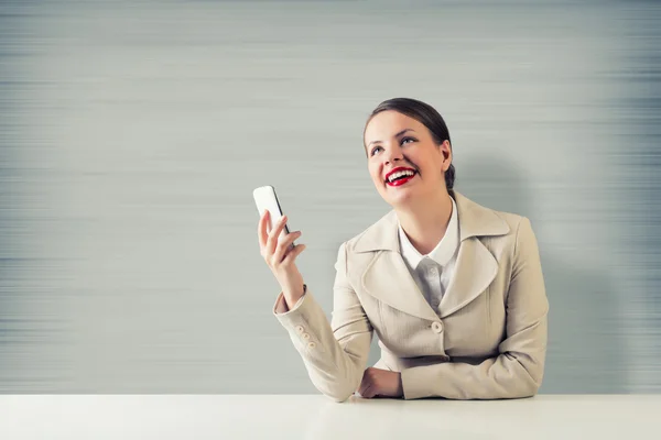 Business on the phone — Stock Photo, Image