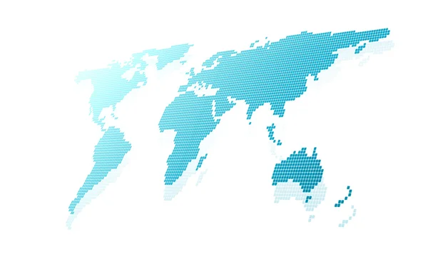 Kaart van de wereld — Stockfoto