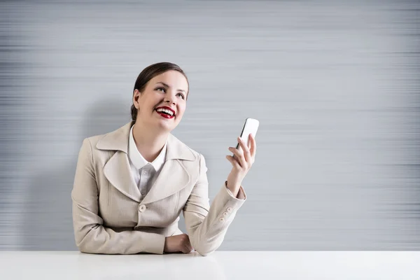 Business on the phone — Stock Photo, Image