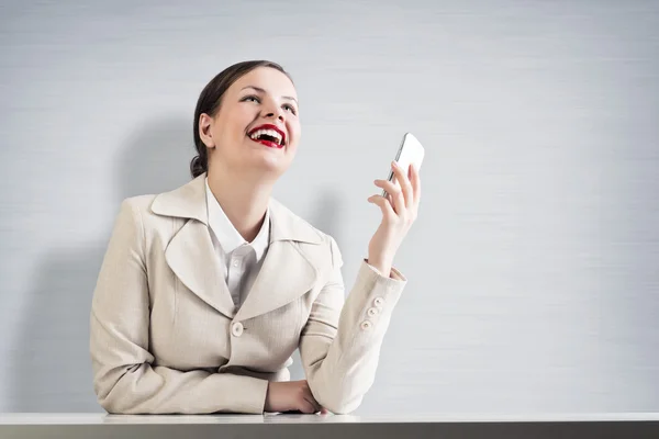Business on the phone — Stock Photo, Image