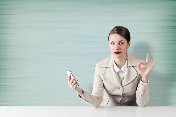 Business on the phone — Stock Photo, Image