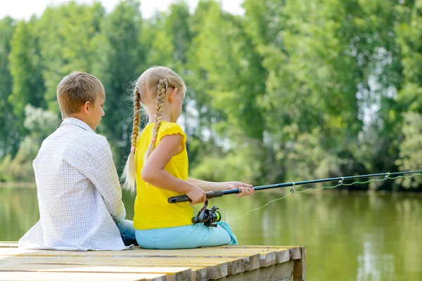 Summer fishing — Stock Photo, Image