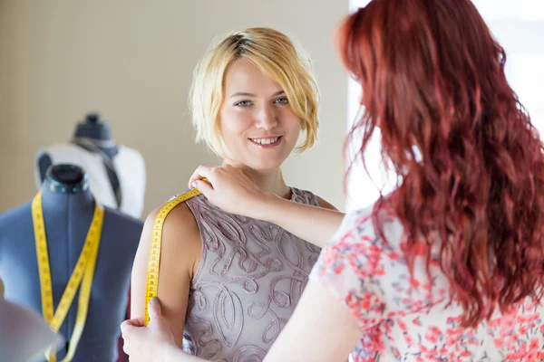 Dressmaker at work — Stock Photo, Image