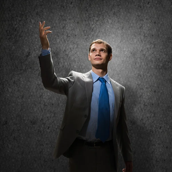 Gesturing businessman — Stock Photo, Image