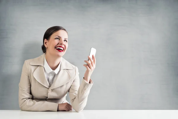 Business on the phone — Stock Photo, Image