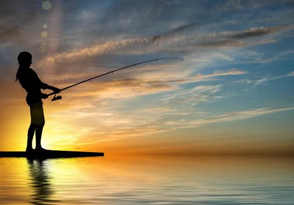 Summer fishing — Stock Photo, Image