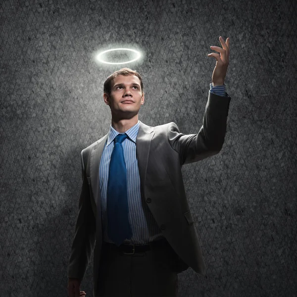 Saint businessman — Stock Photo, Image