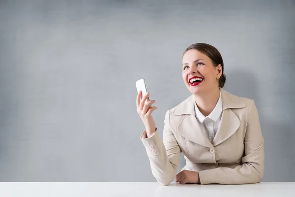 Business on the phone — Stock Photo, Image