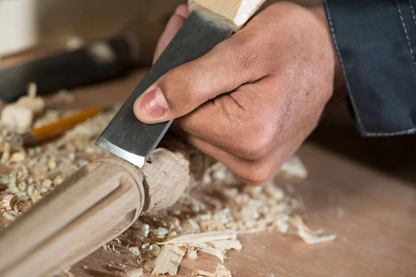 Timmerman op het werk — Stockfoto