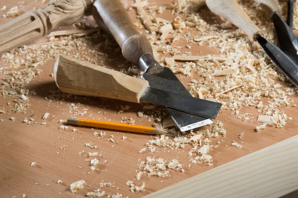 Carpenter's tools — Stockfoto