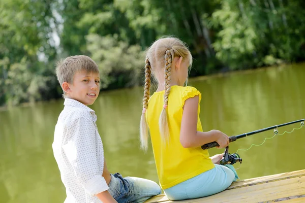 Summer fishing — Stock Photo, Image