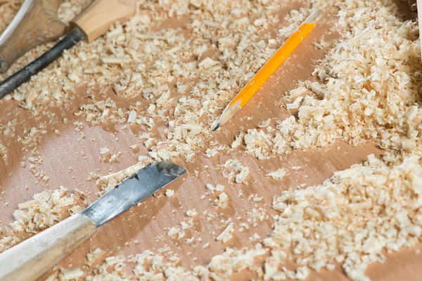 Carpenter's tools — Stockfoto